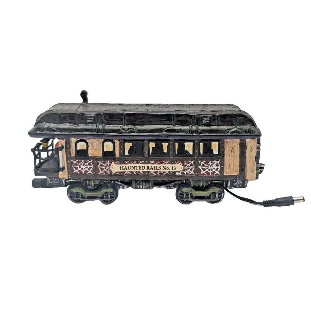 Department 56 10TH ANNIVERSARY HAUNTED RAILS DINING‎ CAR Snow Village 805677